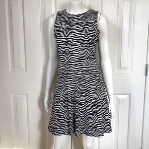 NEW MICHAEL Kors animal print zebra knit dress 10m